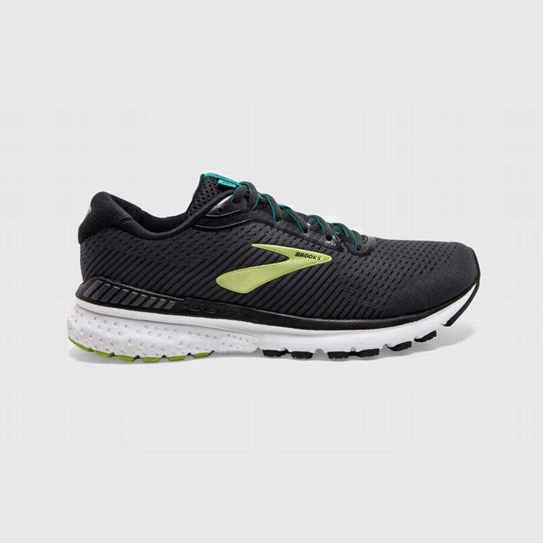 Brooks Men's Adrenaline Gts 20 Road Running Shoes Singapore - Black/Blue/Green (15273-LDJR)